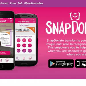 スマホでロゴを撮って寄付ができる「SnapDonate」、英国で展開中