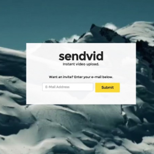 この上なくシンプル操作のビデオ共有サービス「Sendvid」