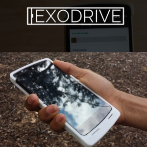 スマホの容量不足対策に！マイクロSDカードスロット付きのケース「ExoDrive」