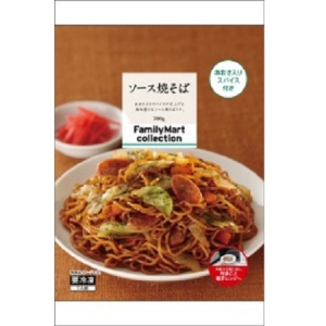 ファミマが冷凍の「ソース焼そば」発売！キャベツ・ソーセージも入り「あおさ入りスパイス」でさらに本格的な味わい