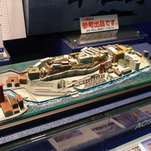 【全日本模型ホビーショー】超レア？　軍艦島の1/14000スケールモデル