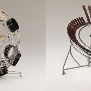 ヤマハ発動機がデザインした“球体型ドラム”と“2人用マリンバ”がすごい