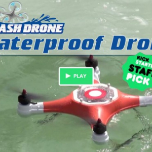 何でも防水にすりゃいいってもんじゃないよ！（笑）　運搬機能付き防水ドローン『Splash Drone』