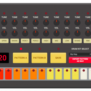 ブラウザがドラムマシンに！ 808に909！