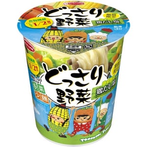 “多菜少麺”でカロリー200kcal台＆レタス1/2個分の食物繊維入り!?エースコック「どっさり野菜」シリーズに“鶏だし”＆“ちゃんぽん”ほか続々登場