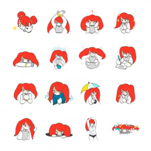 ロリかわいさ爆発！ Kazami Suzuki（風邪ぴ）のLINEスタンプ登場